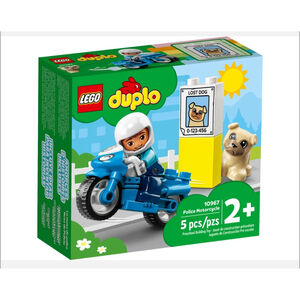 NEW LEGO Duplo Police Motorcycle Building Set One Size Blue White